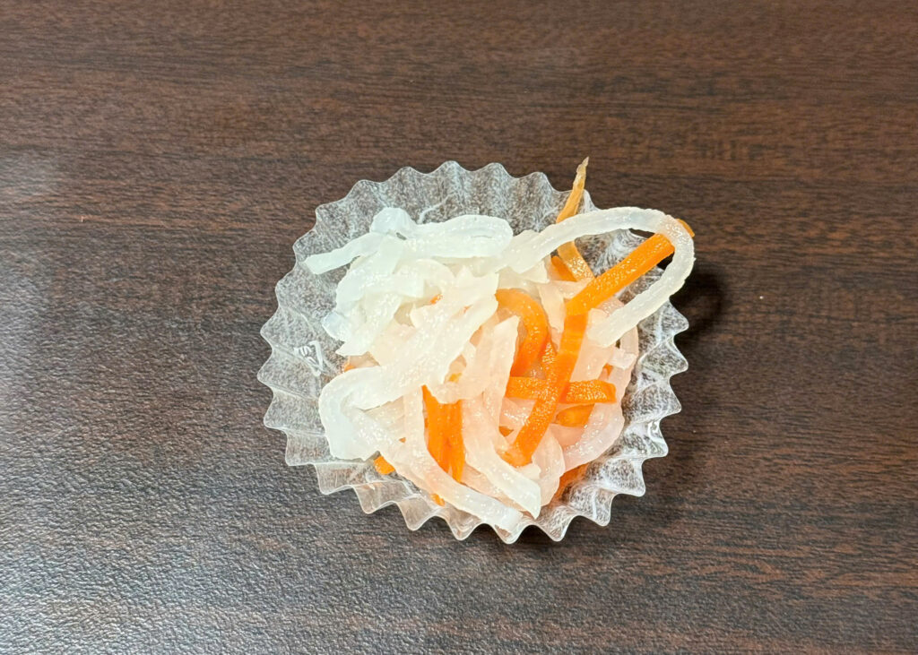 Daikon and carrot salad